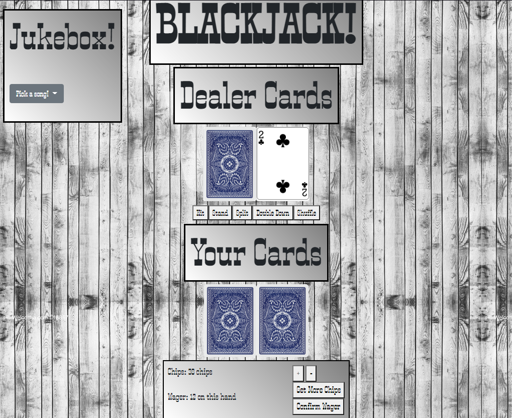 BlackJack app using Deck of Card API and Dailymotion API